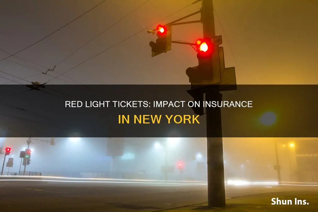 do red light tickets affect insurance in ny