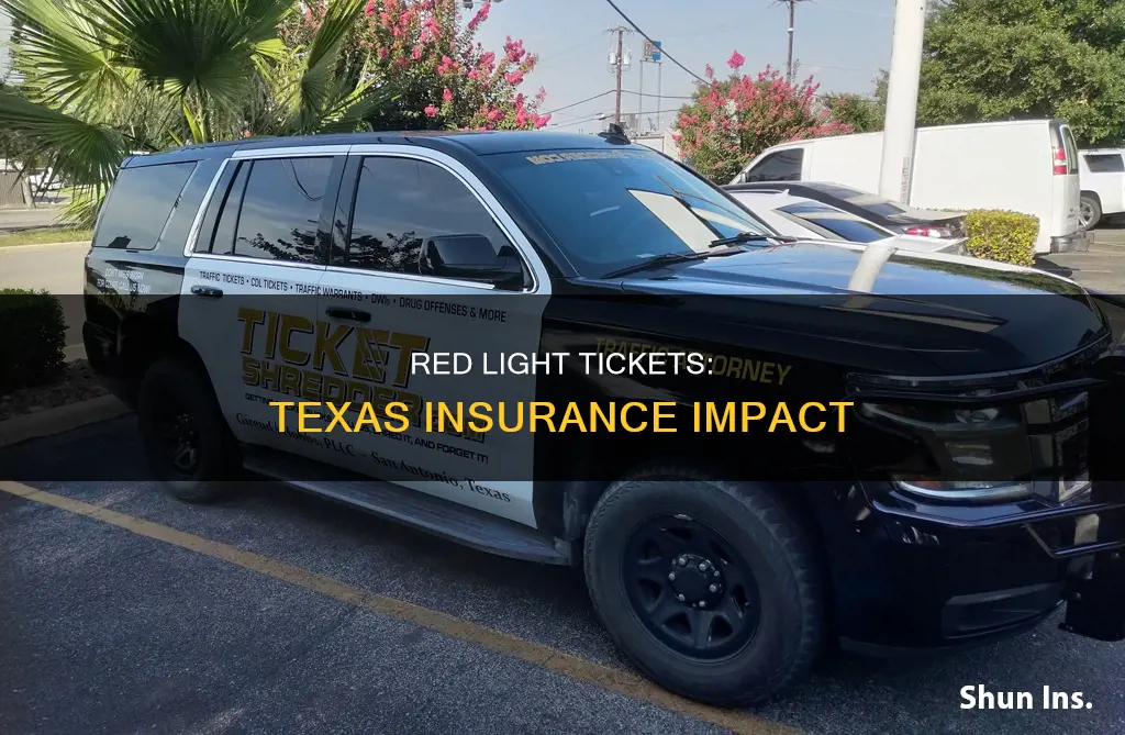 do red light tickets affect insurance in Texas