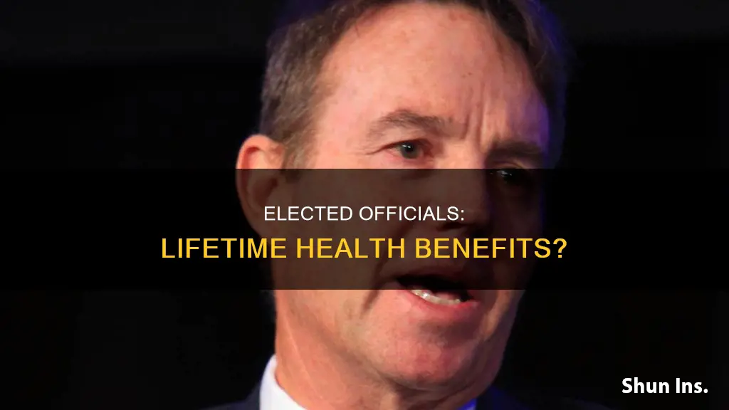 do representatives get health insurance for life