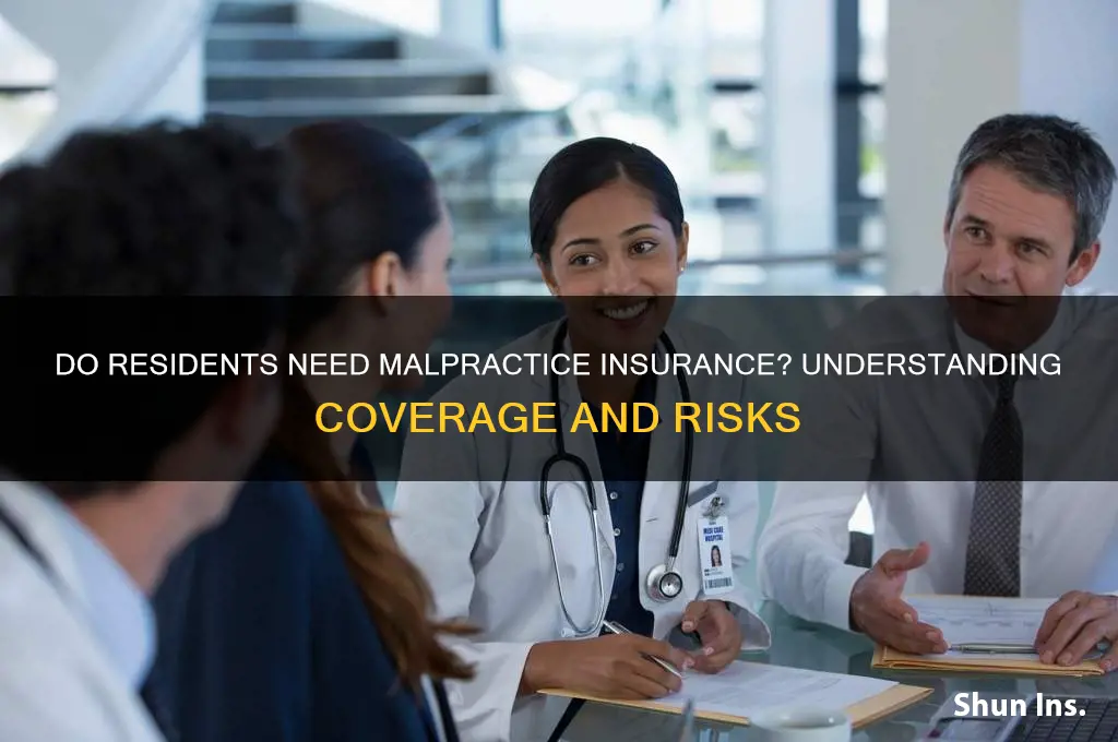 do residents have malpractice insurance