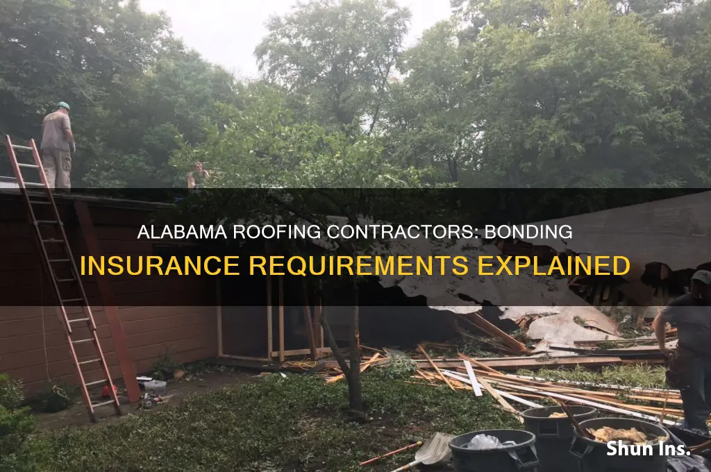 do roofing contractors have to have bonding insurance in alabama