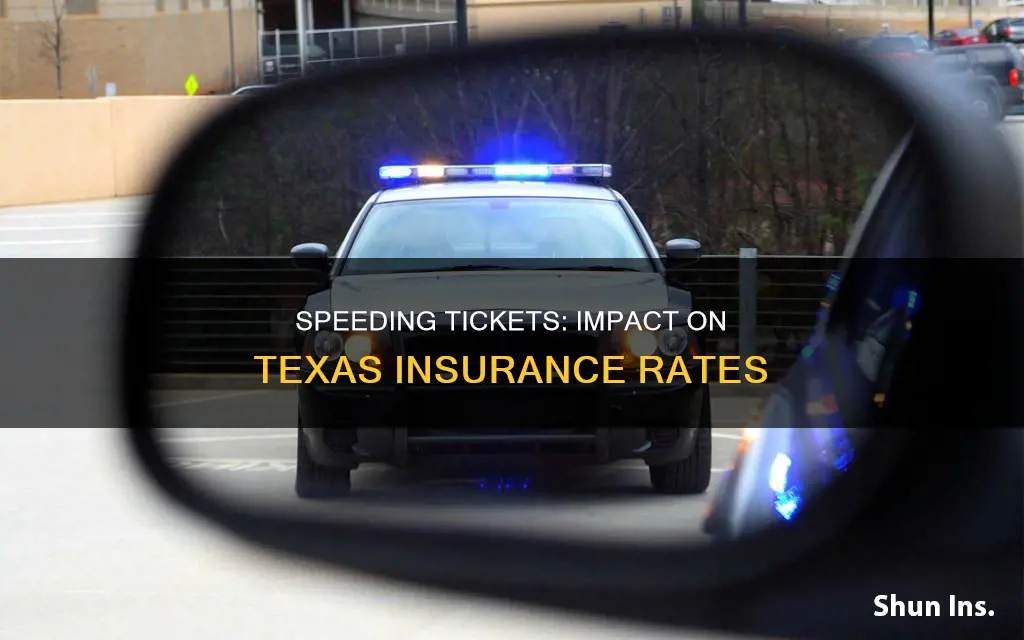 do speeding tickets affect insurance in Texas