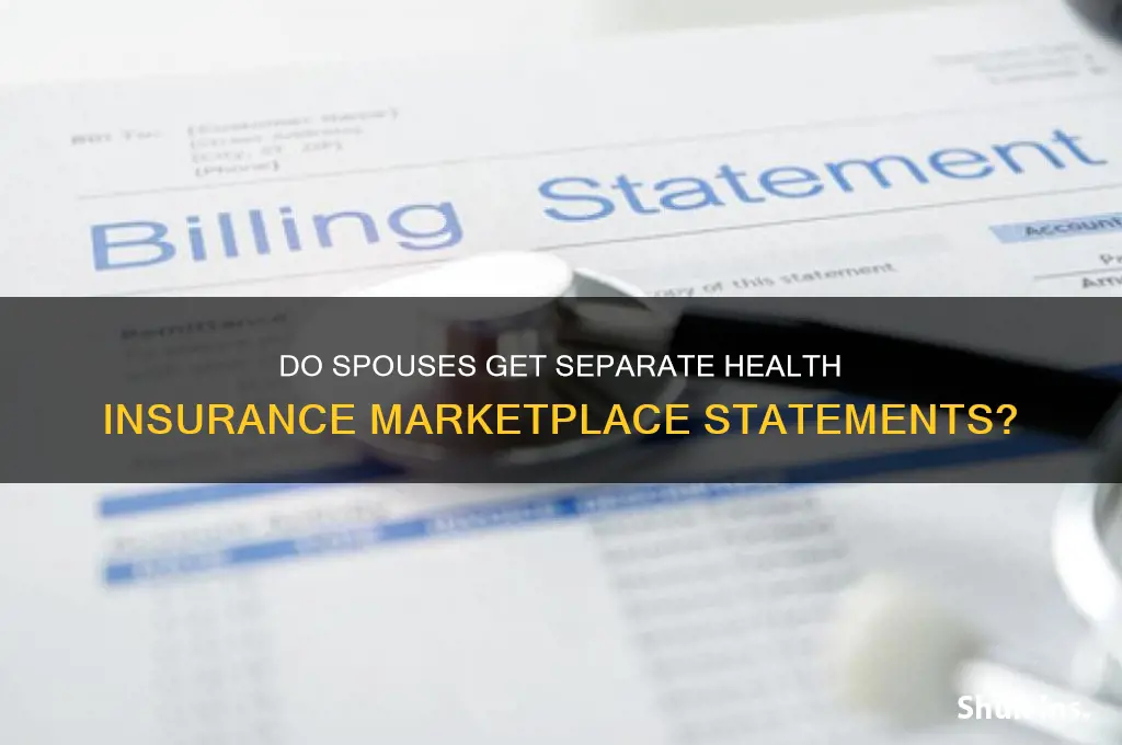 do spouses receive their own health insurance marketplace statement