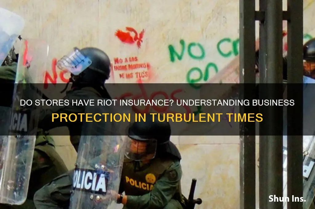 do stores have riot insurance