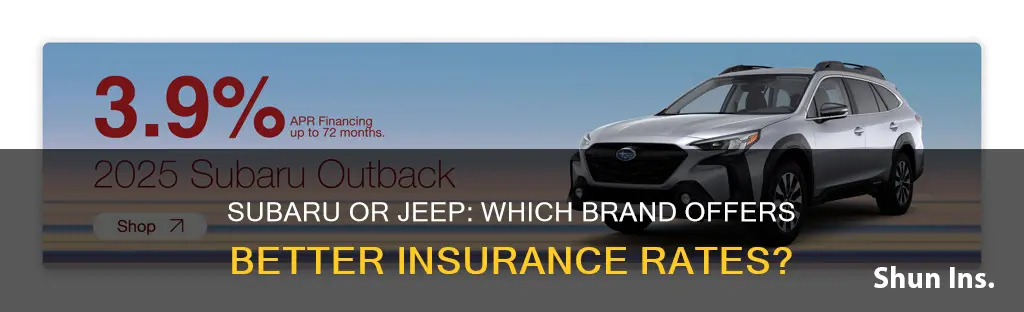 do subarus or jeeps have.better insurance rates