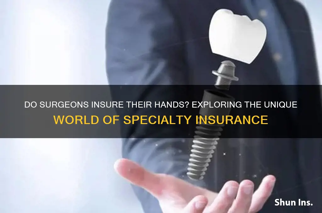 do surgeons insure their hands
