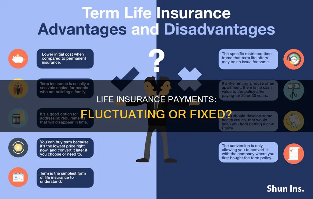 do term life insurance payments change