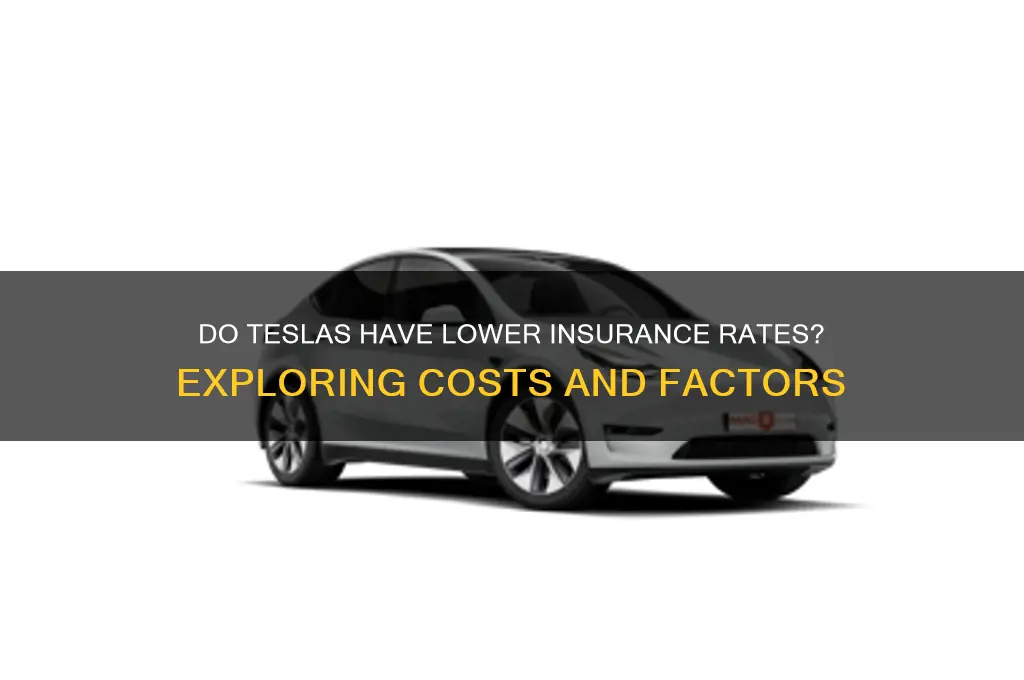 do teslas have lower insurance