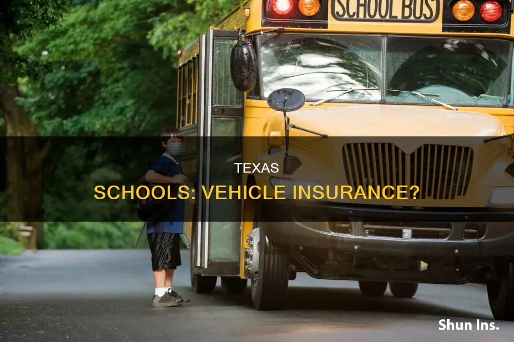 do texas schools have vehicle insurance