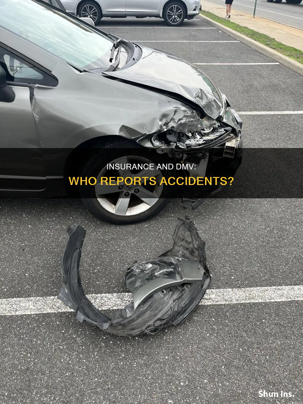 do the insurance report accudents to the dmv