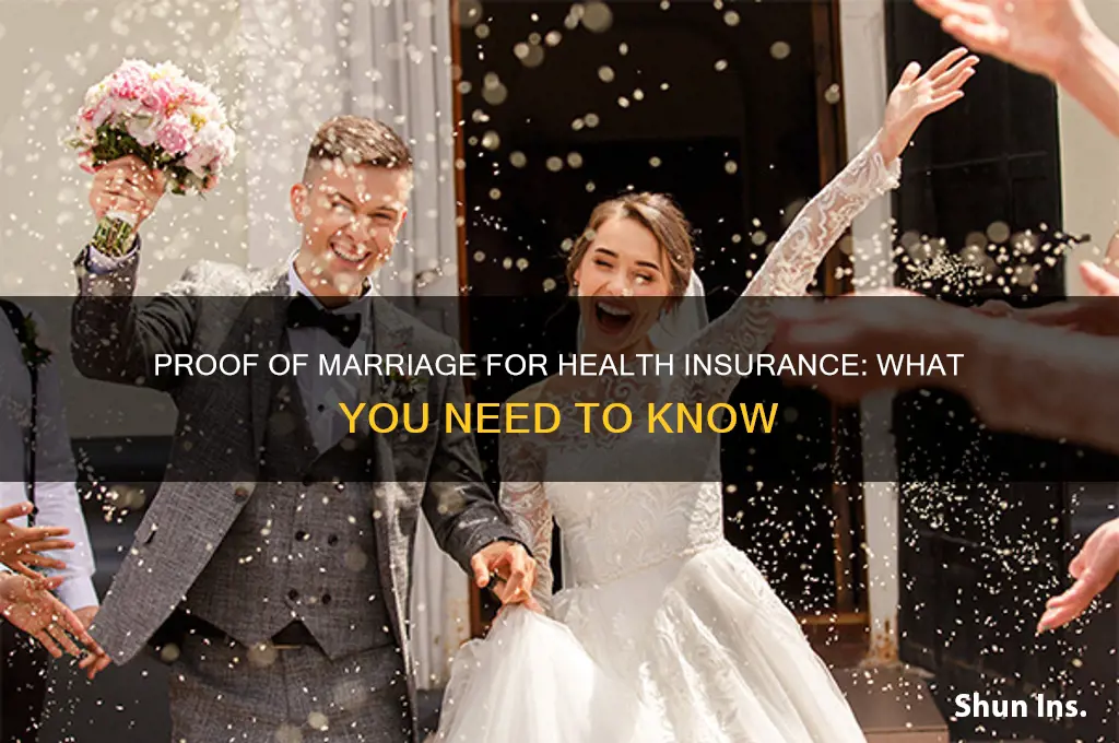do they ask for proof of marriage health insurance