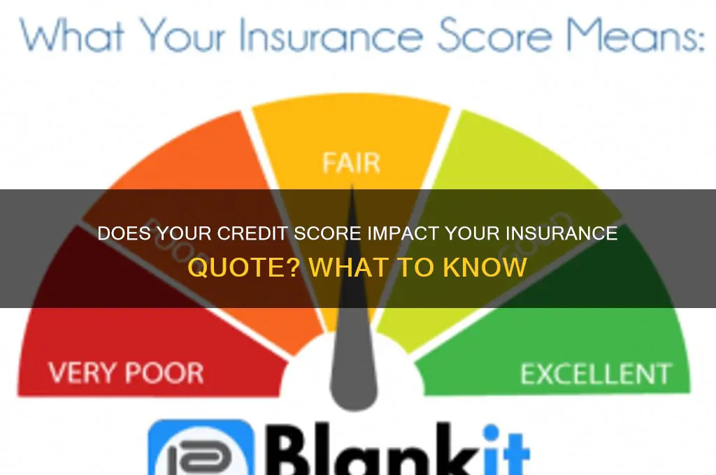 do they look at your credit for an insurance qote