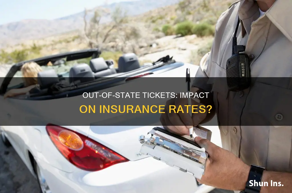 do tickets from another dtate effect insurance rates