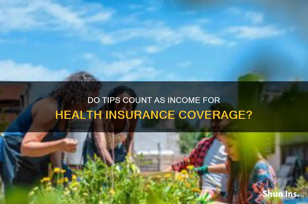 do tips count as income health insurance