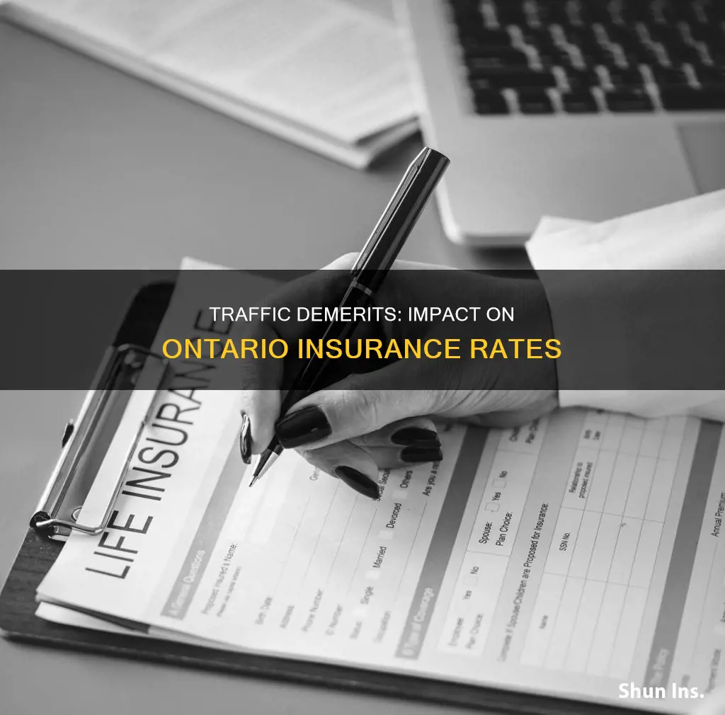 do traffic demerit affect insurance ontario