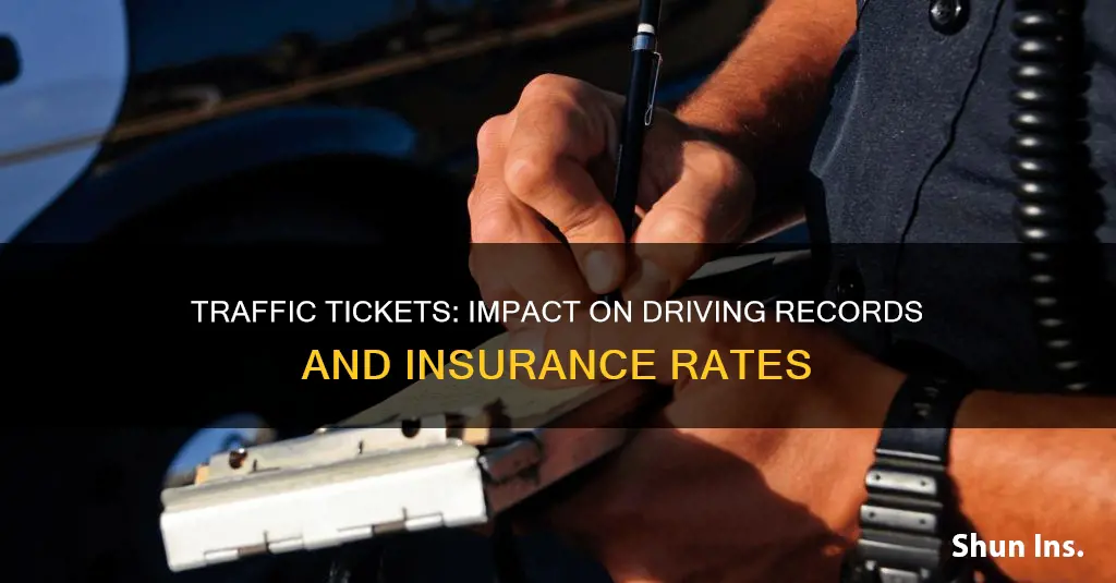 do traffic tockets.go on.driving record and increase insurance in minnesota