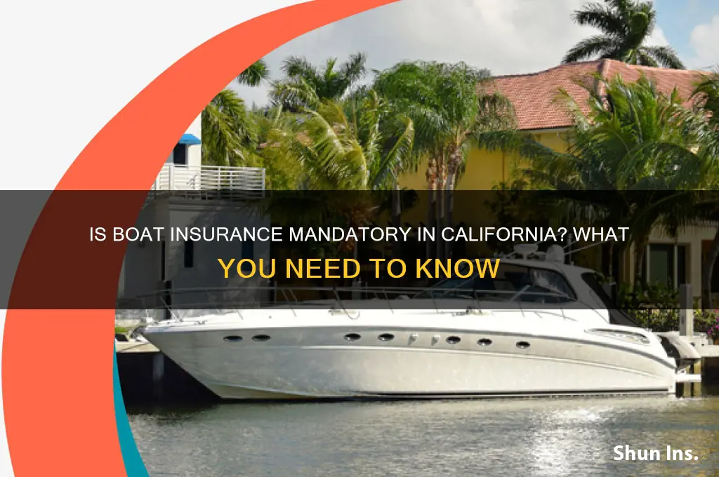 do u have to have boat insurance in california