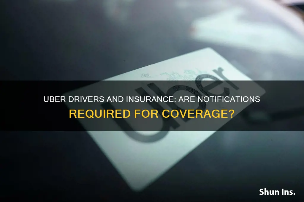 do uber drivers have to notify insurance