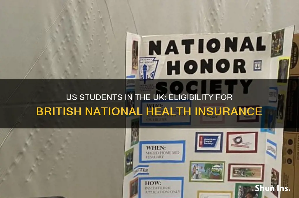 do us students qualify for british national health insurance