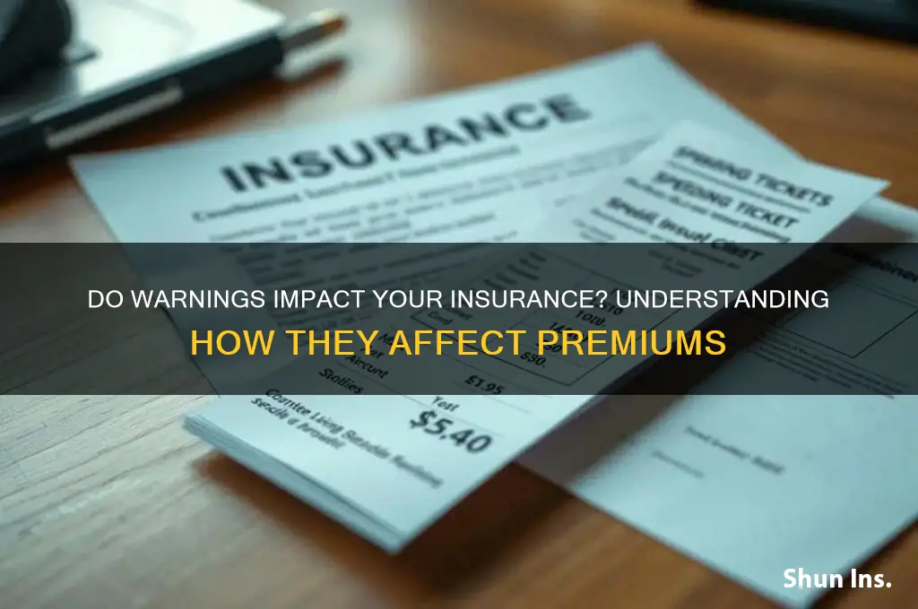 do warnings show up on insurance