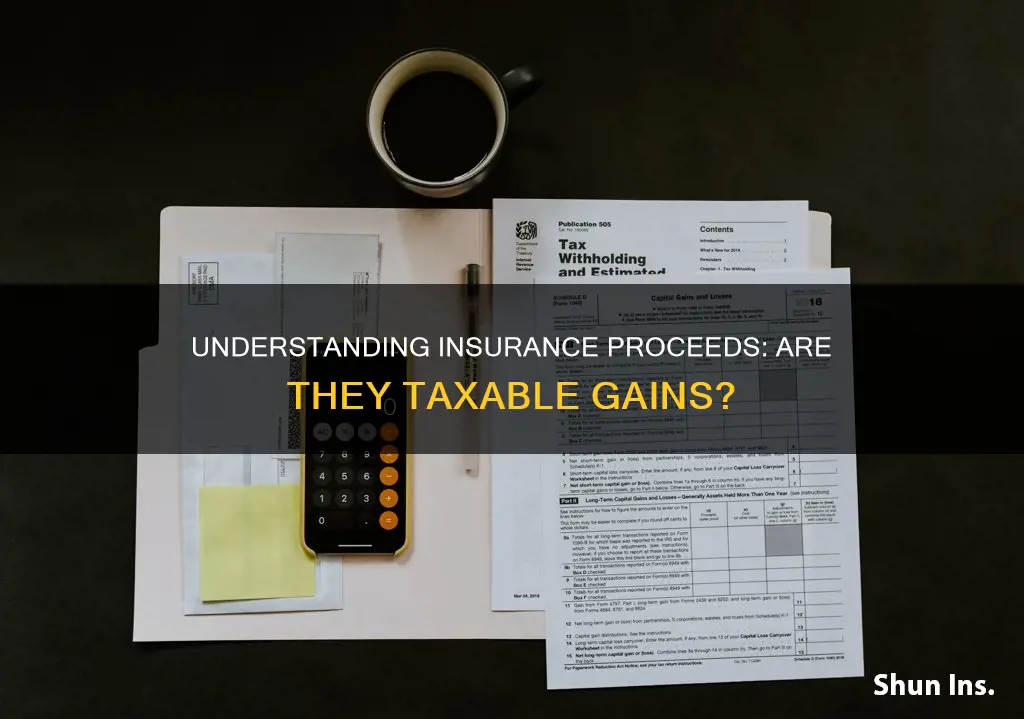 do we report insurance proceeds as a gain