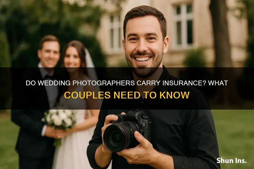 do wedding photographers usually have insurance