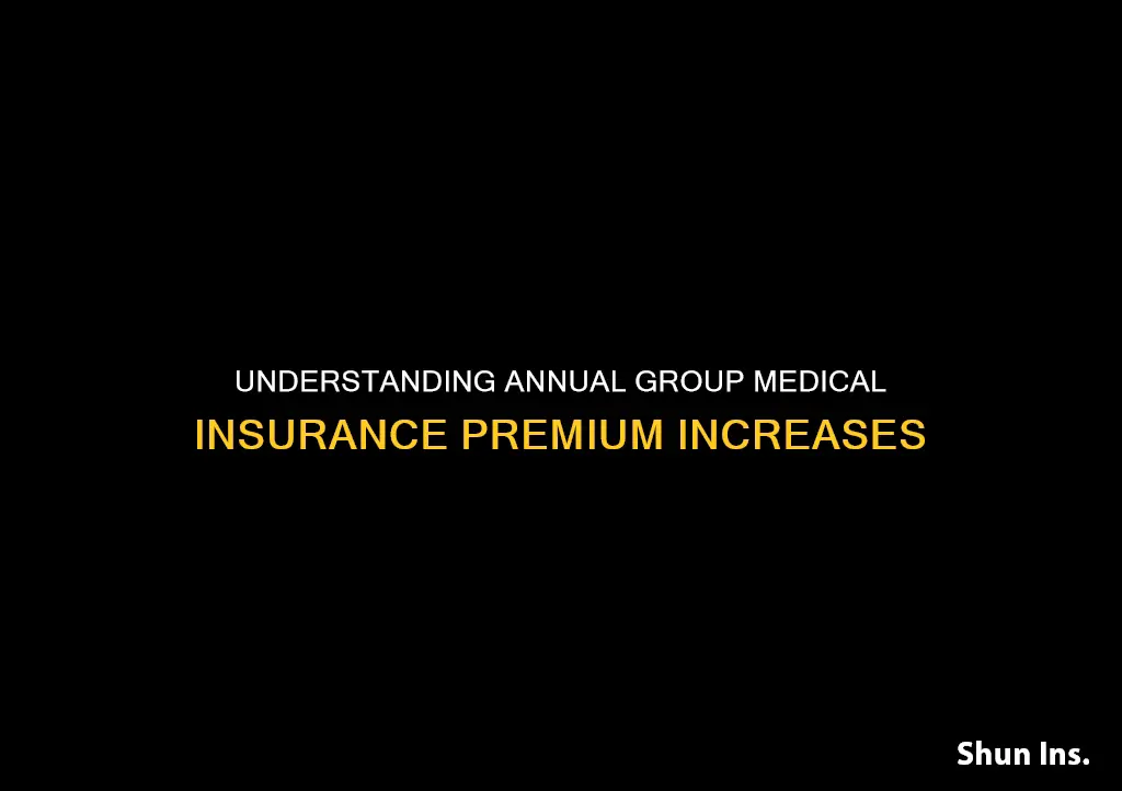 do work group medical insurance premiums increase each eyar