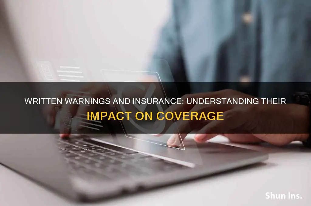 do written warnings effect insurance