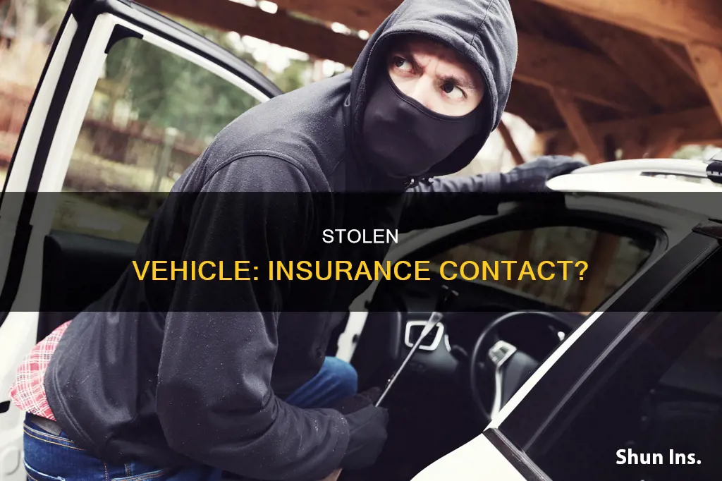 do you contact insurance for a stolen vehicle