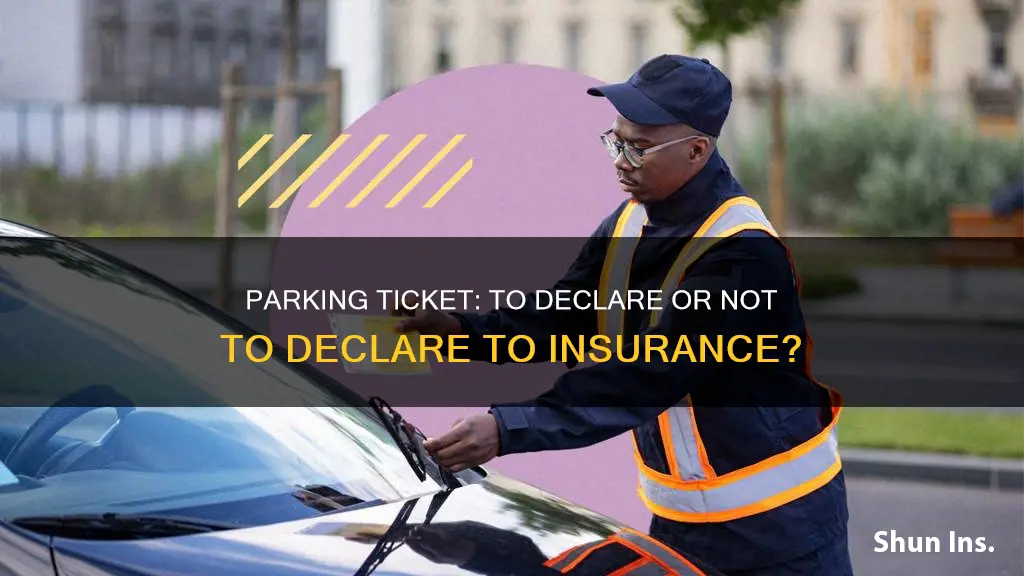 do you declare a parking ticket to insurance