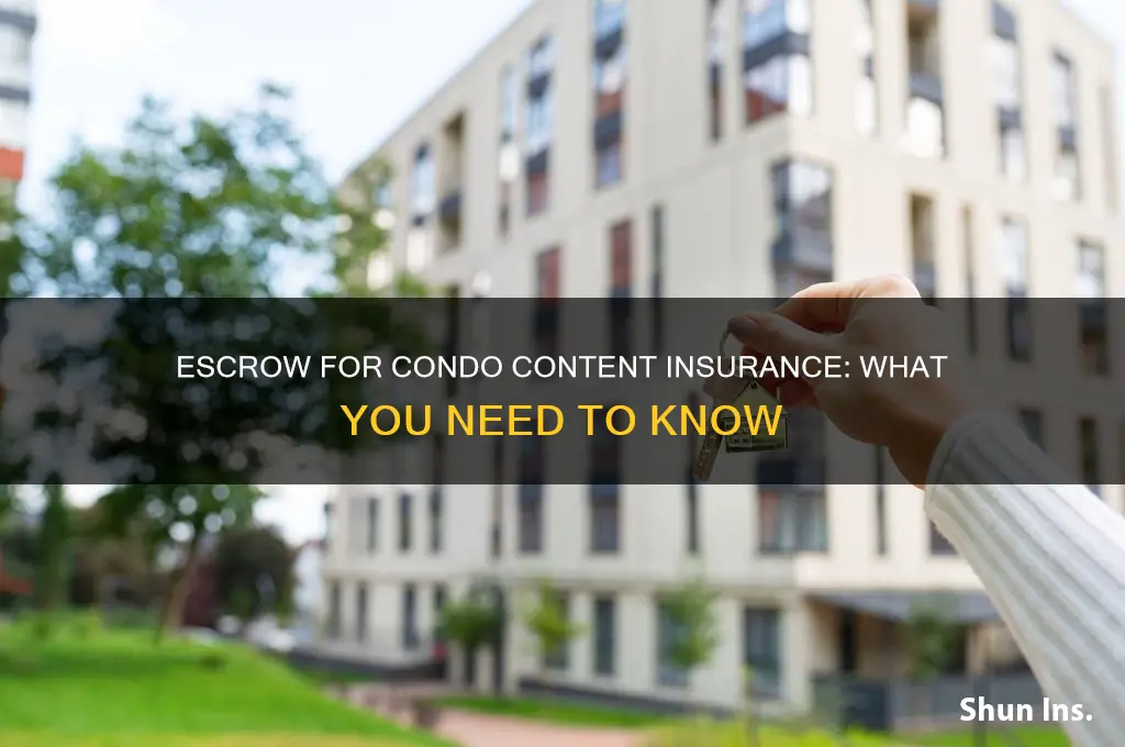do you escrow for content insurance for a condo