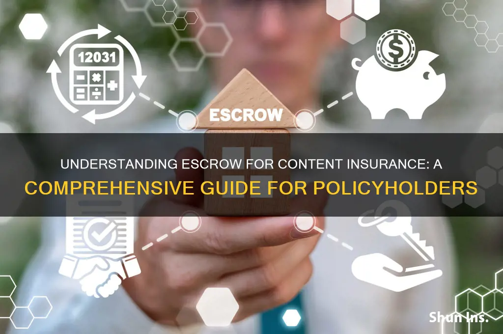 do you escrow for content insurance