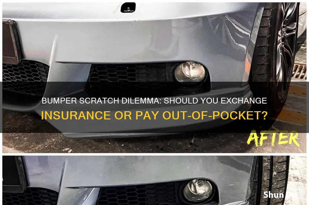 do you exchange insurance for bumper scratch