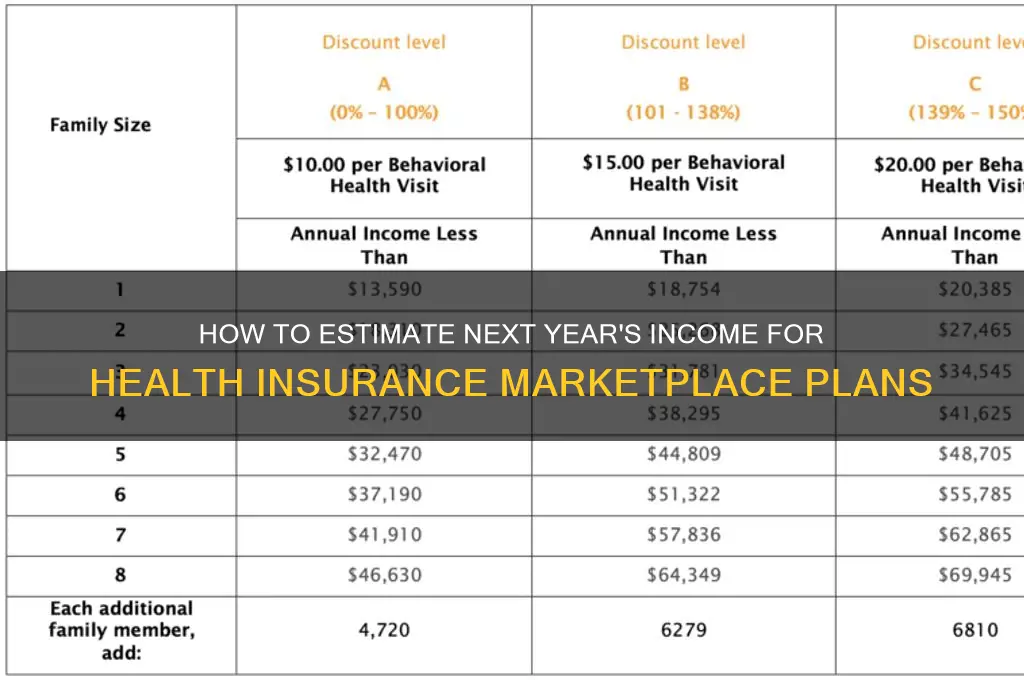 do you factor income for nextyear with health insurance marketplace
