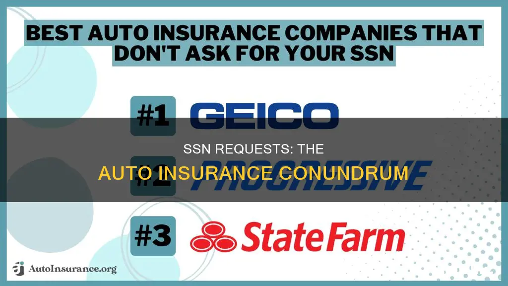 do you get asked for ssn for auto insurance