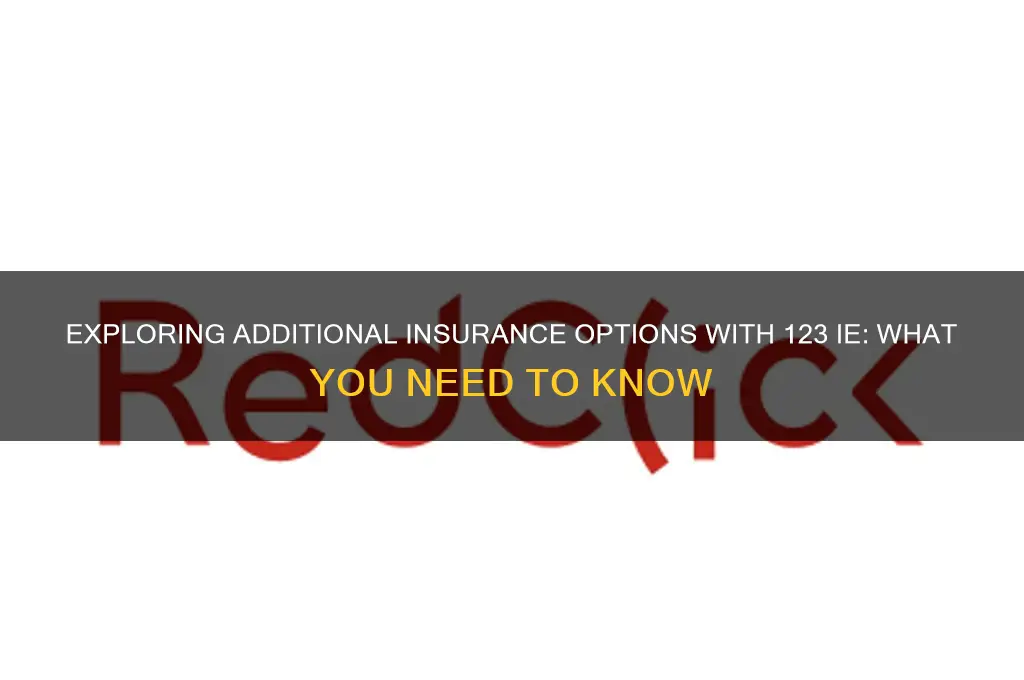 do you have any other insurance with 123 ie