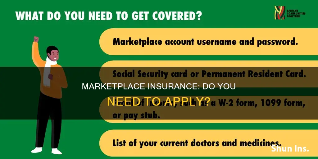 do you have to apply for a marketplace insurance