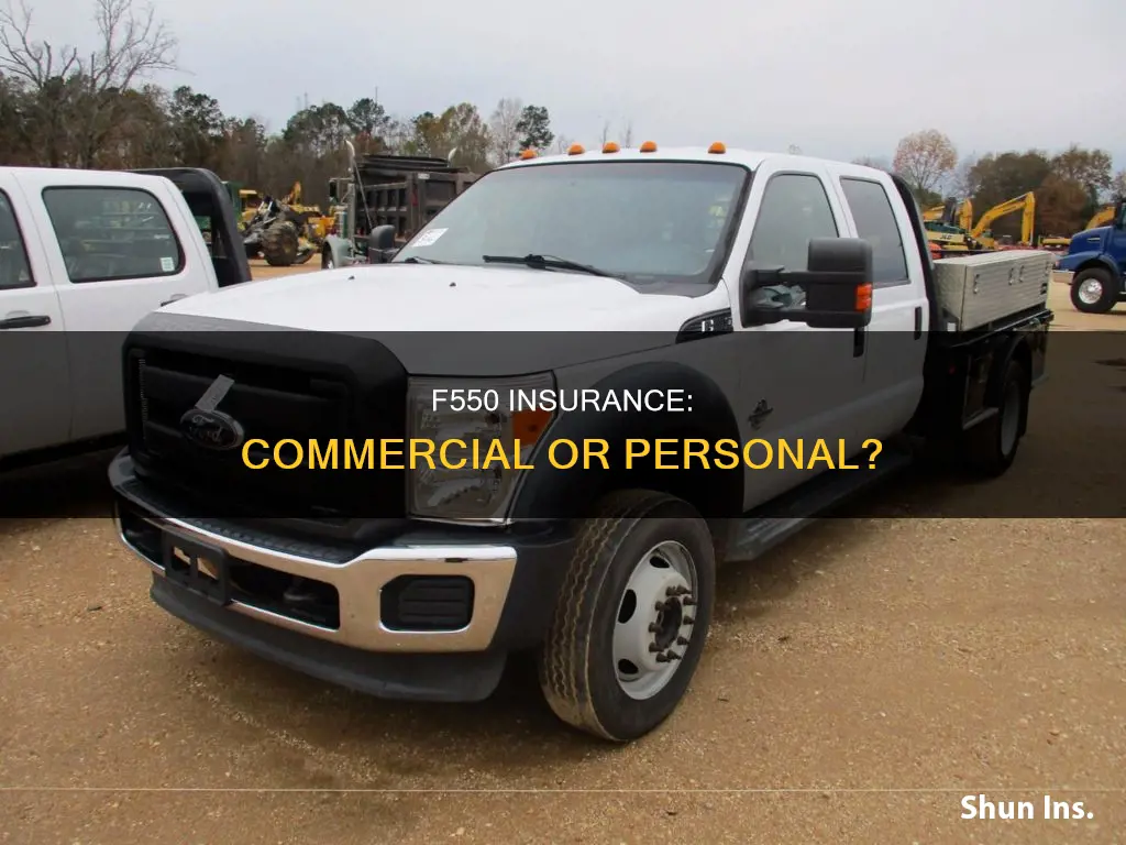 do you have to carrier commericial insurance on f550