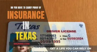 Texas Drivers: Insurance Proof Needed?