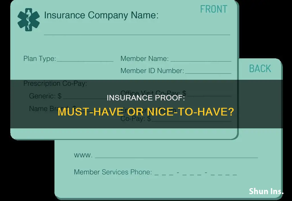 do you have to carry proof of insurance