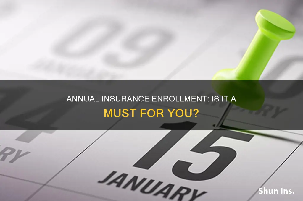 do you have to enroll in insurance every year