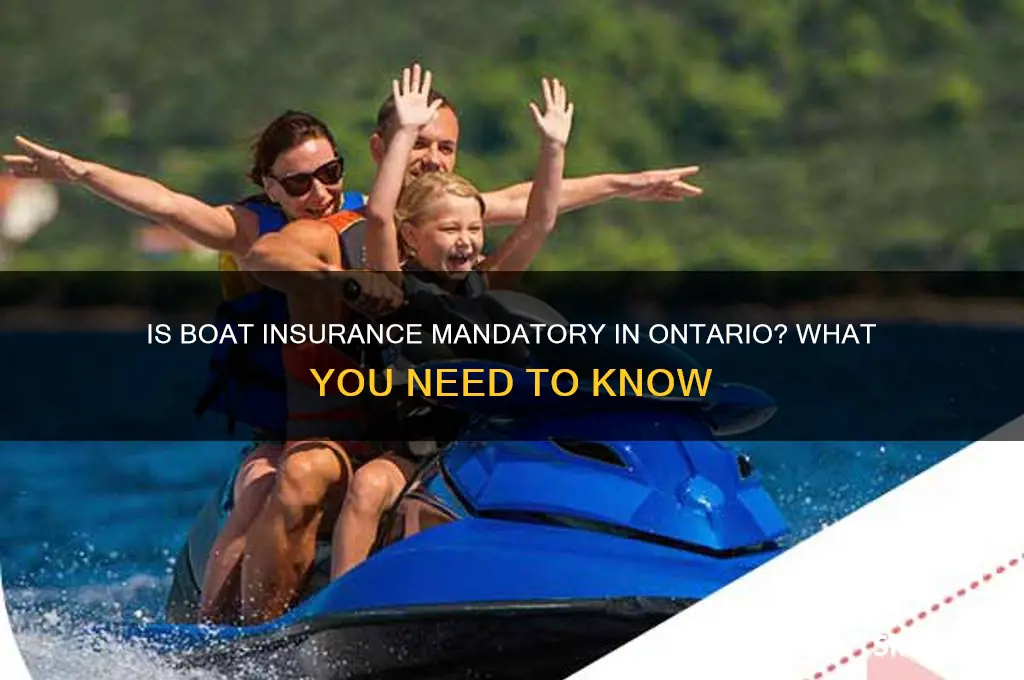 do you have to have boat insurance in ontario