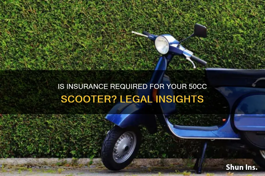 do you have to have insurance on a 50cc scooter