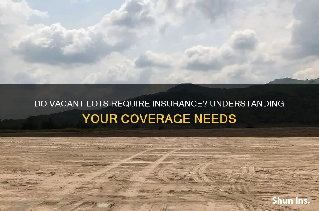 do you have to have insurance on a vacant lot