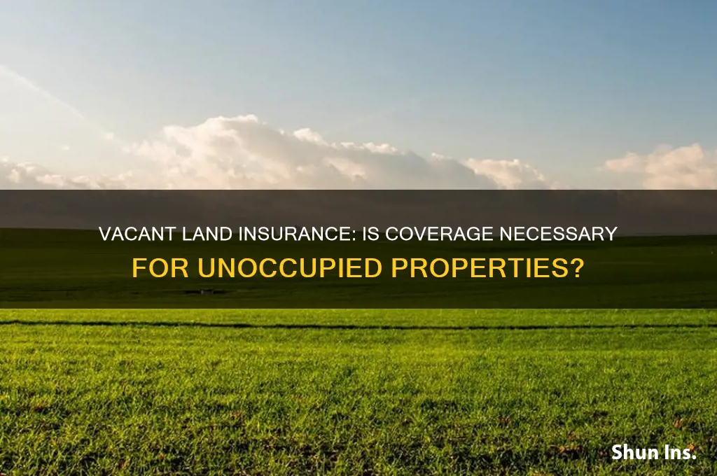 do you have to have insurance on vacant land