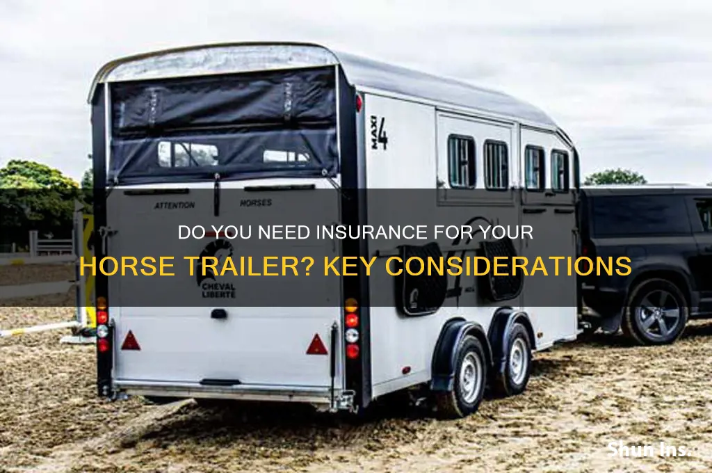 do you have to insurance a horse trailer