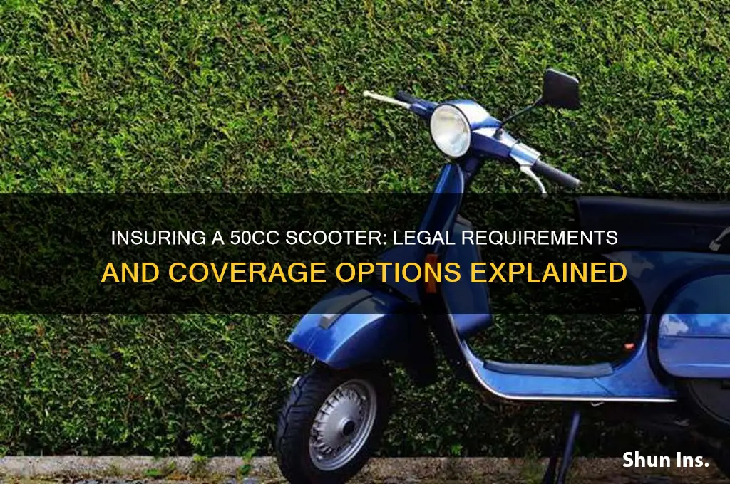 do you have to insure a 50cc scooter