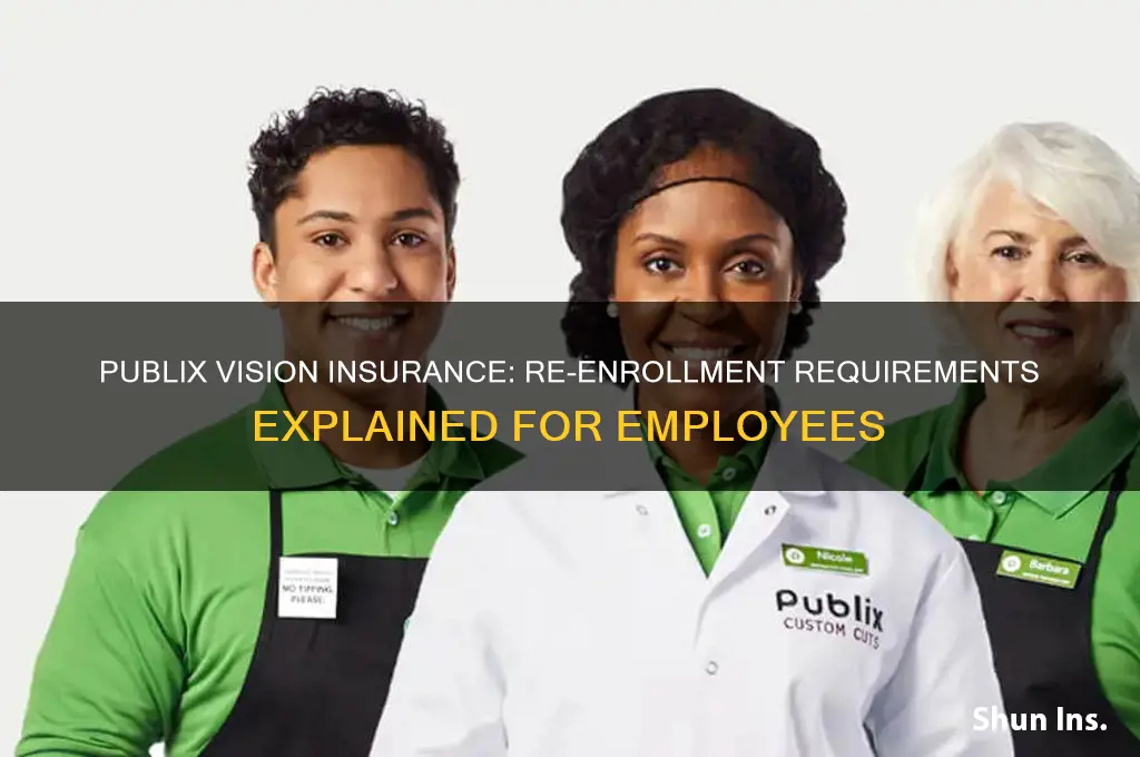 do you have to re enroll in publix vision insurance