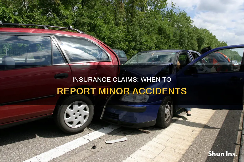 do you have to report all minor accidets to insurance