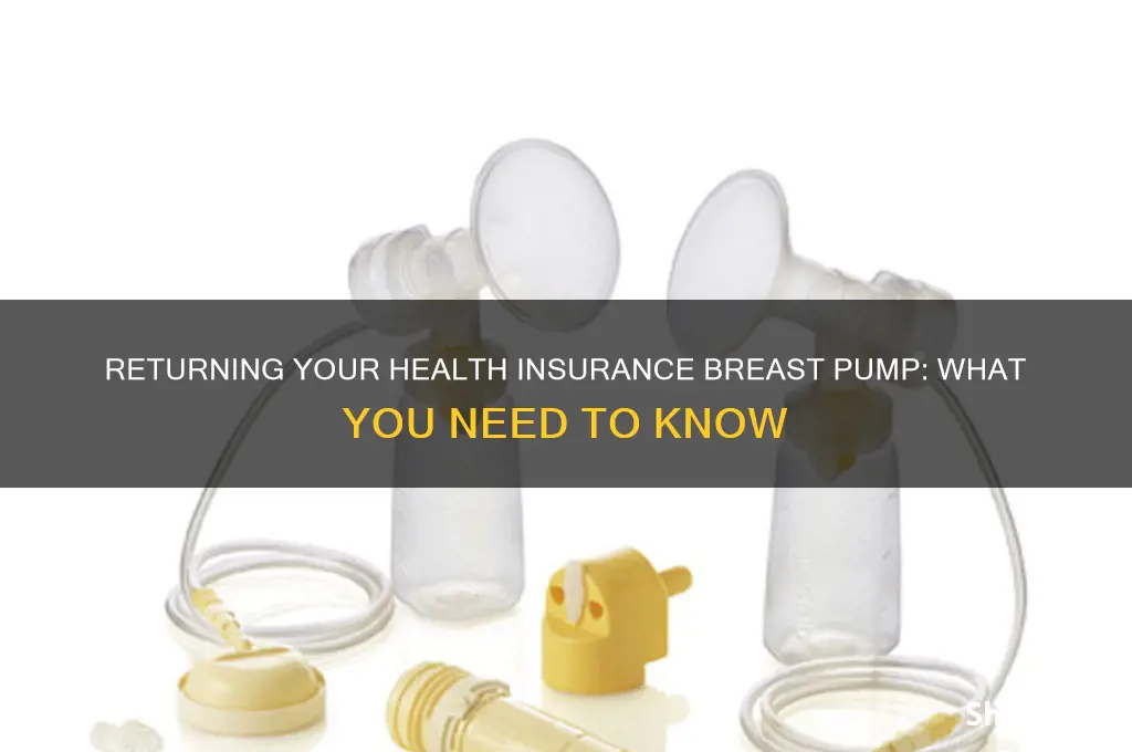 do you have to return health insurance breast pump